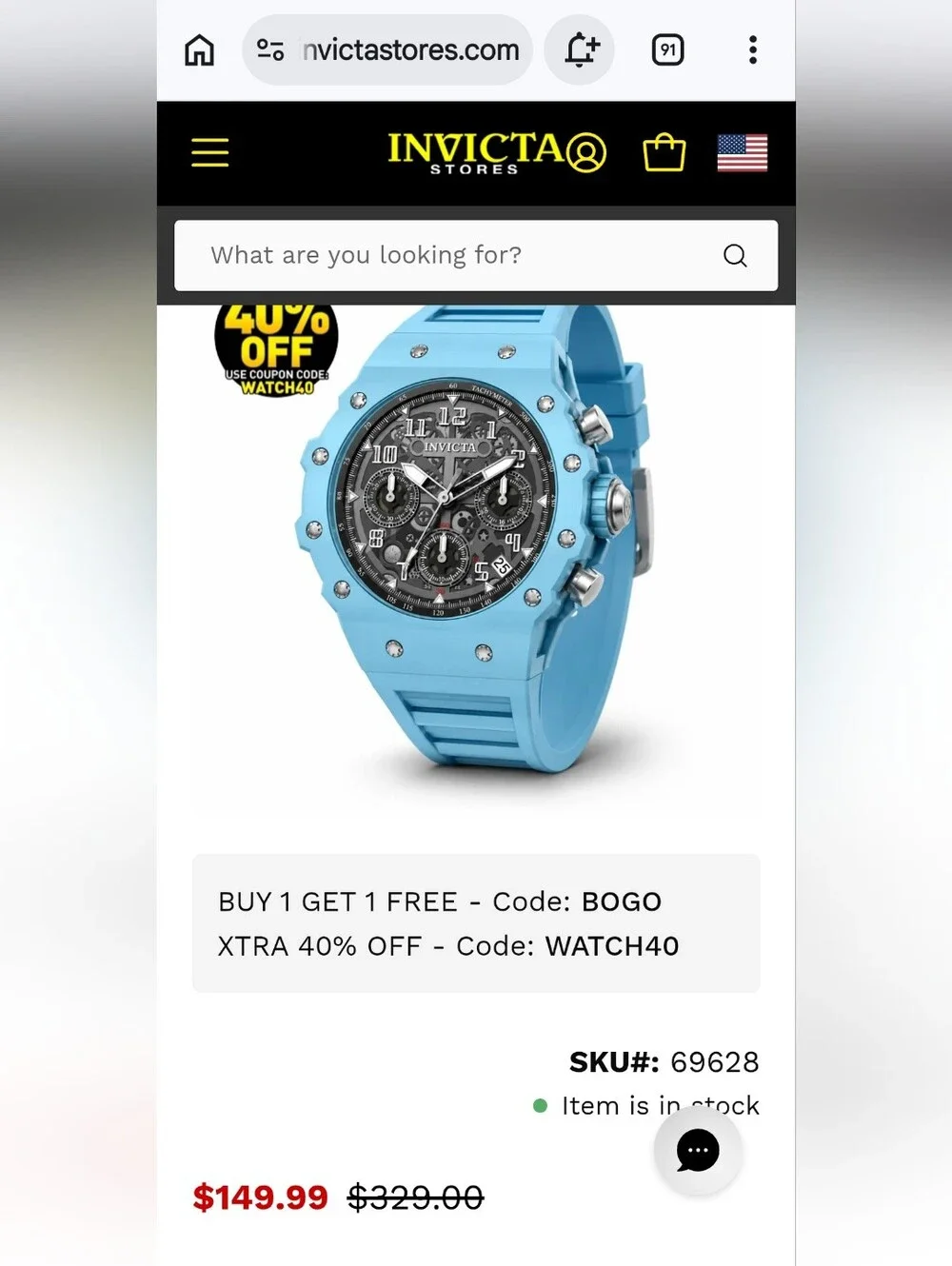 464. m Set Of 3!! Invicta Racing Watches